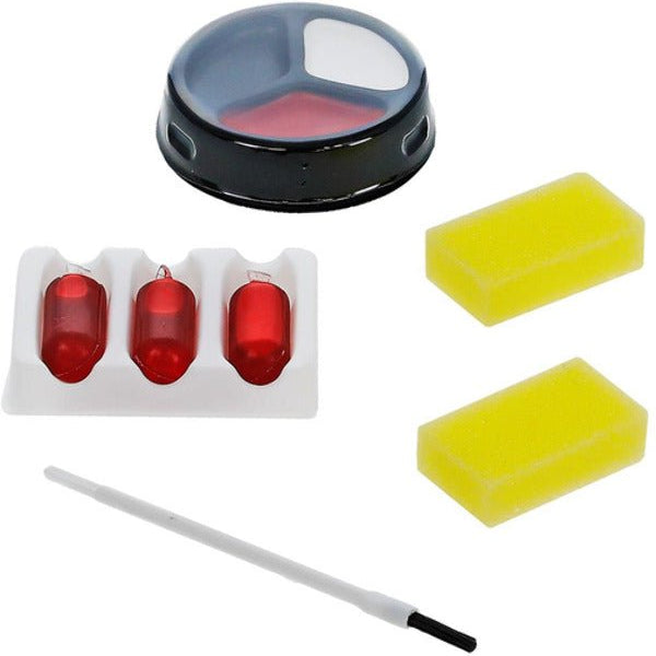 Smiffys Make - Up FX, Zombie Kit, Red - Adult Weekender