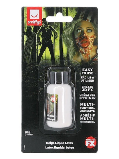 Smiffys Make - Up FX, Zombie Liquid Latex, Beige - Adult Weekender