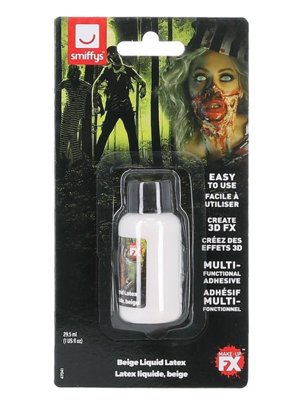 Smiffys Make - Up FX, Zombie Liquid Latex, Beige - Adult Weekender