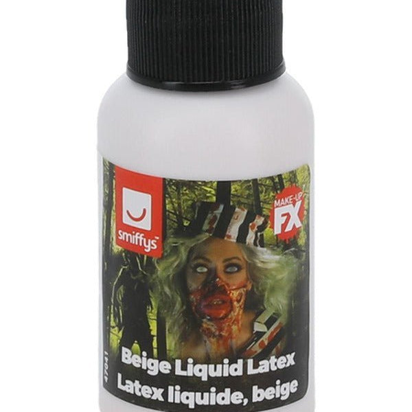 Smiffys Make - Up FX, Zombie Liquid Latex, Beige - Adult Weekender