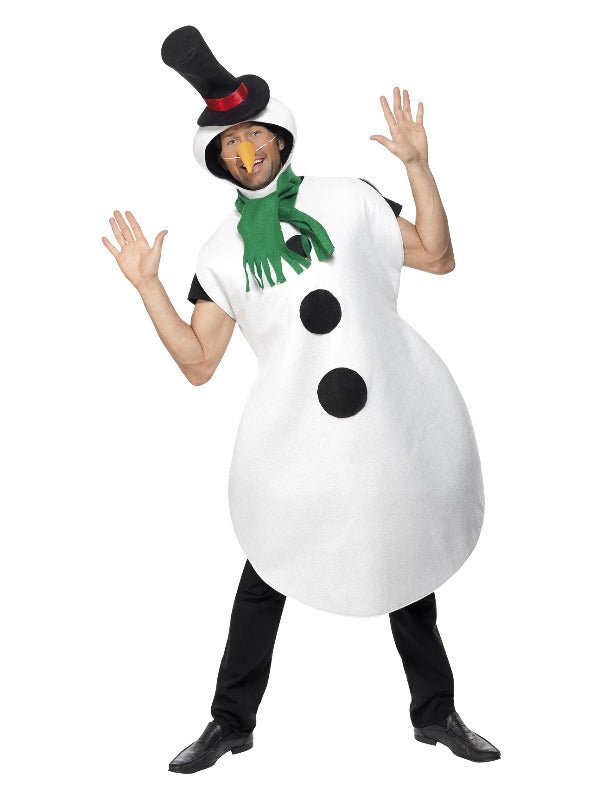 Snowman Costume, White - Adult Weekender