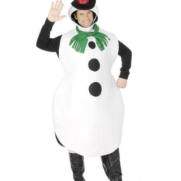 Snowman Costume, White - Adult Weekender