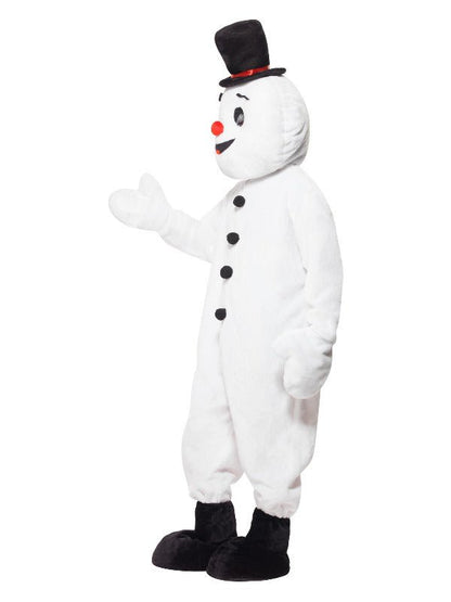 Snowman Mascot Costume, White - Adult Weekender