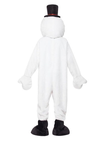Snowman Mascot Costume, White - Adult Weekender