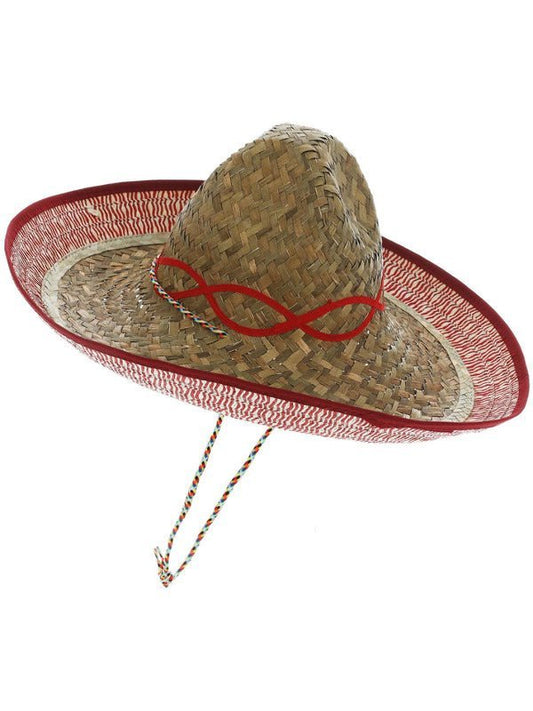 Sombrero Straw Hat, Brown - Adult Weekender