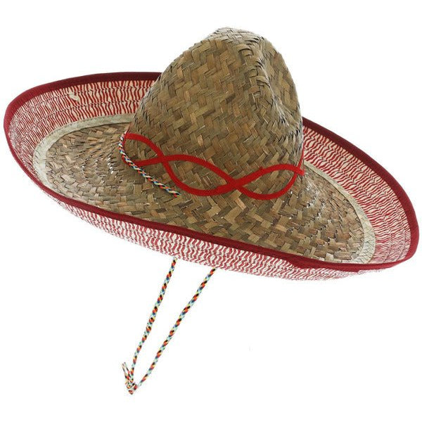 Sombrero Straw Hat, Brown - Adult Weekender