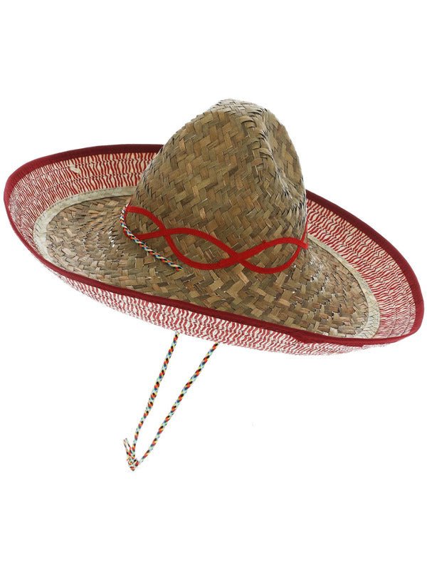 Sombrero Straw Hat, Brown - Adult Weekender