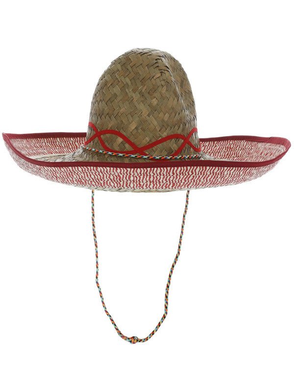 Sombrero Straw Hat, Brown - Adult Weekender