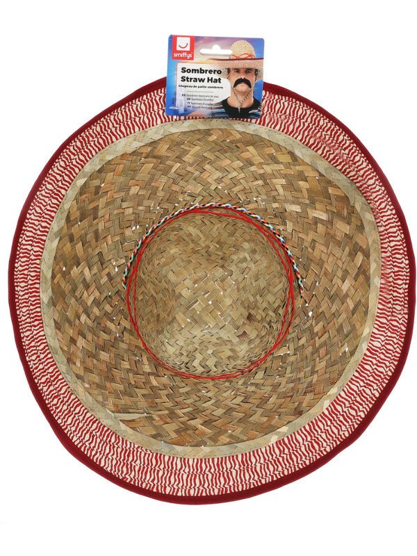Sombrero Straw Hat, Brown - Adult Weekender