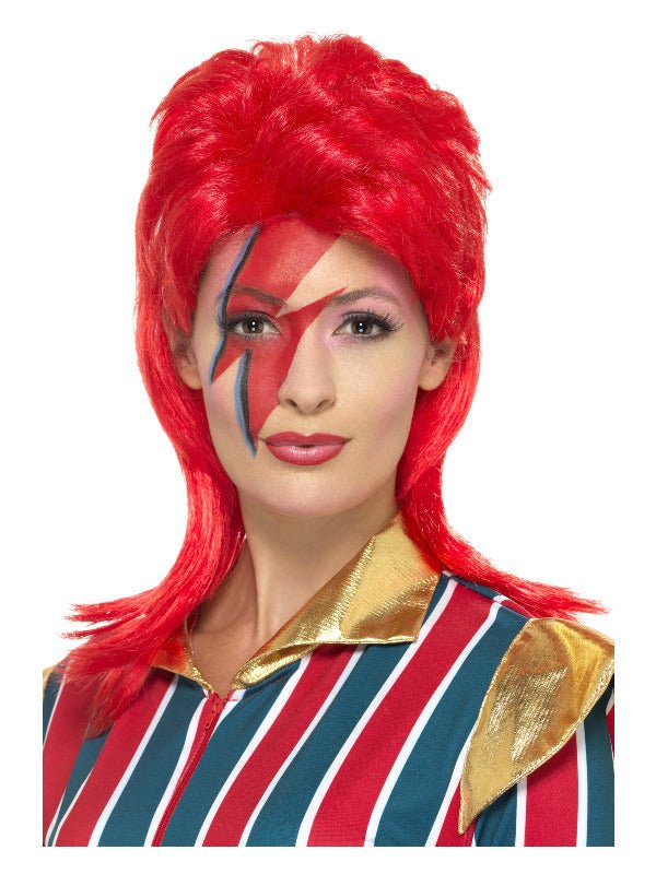Space Superstar Wig, Red - Adult Weekender