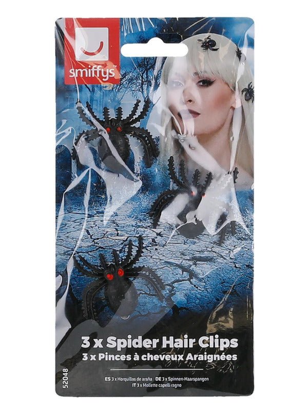 Spider Hair Clips, Black - Adult Weekender