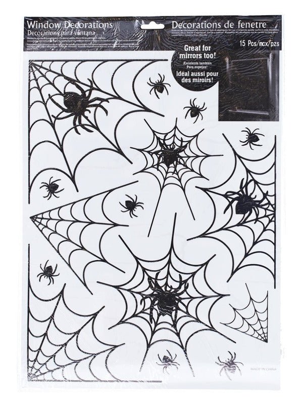 Spider Window Stickers, 1 Sheet - Adult Weekender