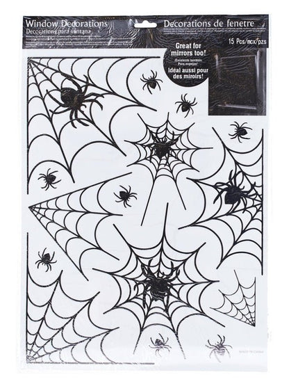 Spider Window Stickers, 1 Sheet - Adult Weekender