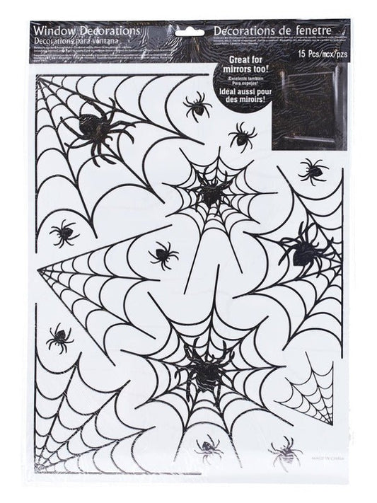 Spider Window Stickers, 1 Sheet - Adult Weekender