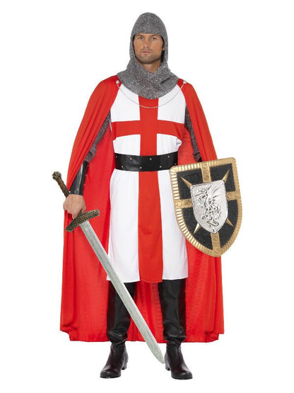 St George Hero Costume, Red - Adult Weekender