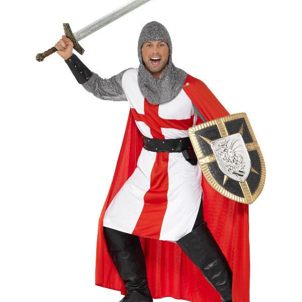 St George Hero Costume, Red - Adult Weekender