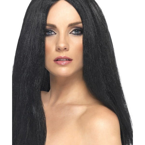 Star Style Wig, Black - Adult Weekender