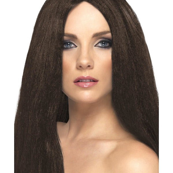 Star Style Wig, Brown - Adult Weekender