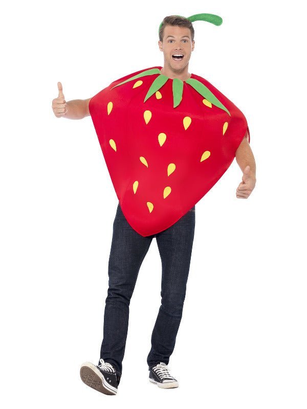 Strawberry Costume, Red - Adult Weekender