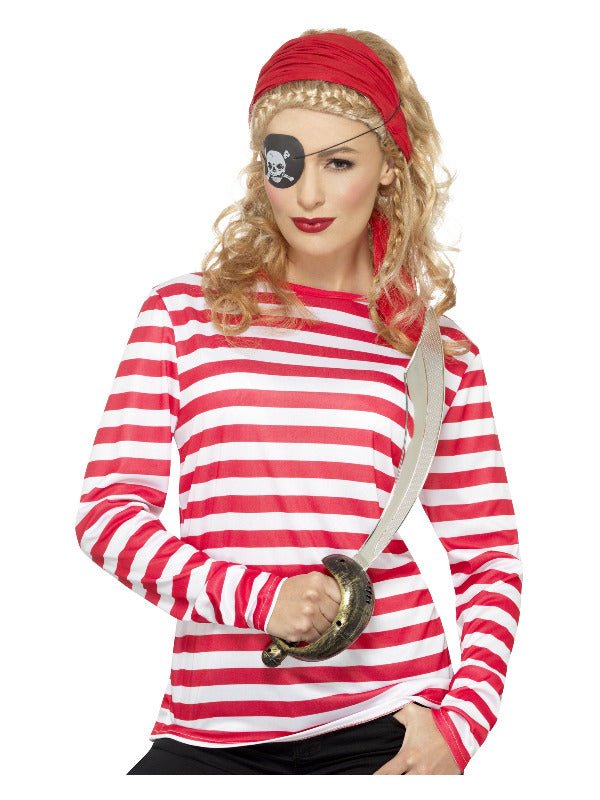 Stripy T-Shirt, Red - Adult Weekender