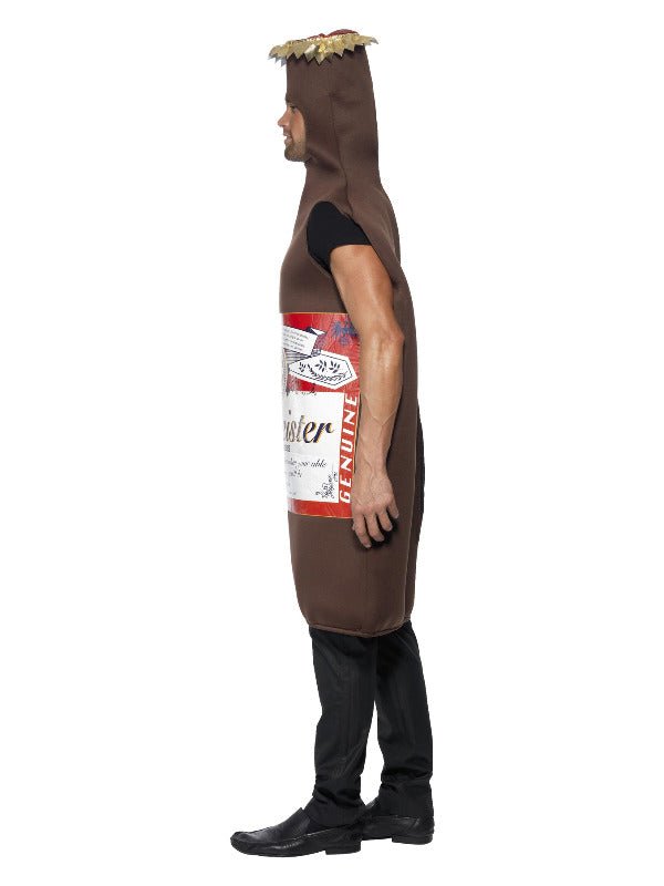 Studmeister Beer Bottle Costume, Brown - Adult Weekender