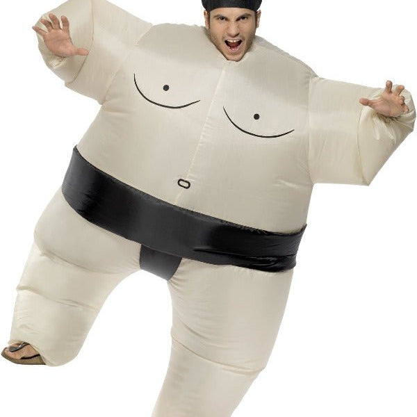 Sumo Wrestler Costume, White - Adult Weekender