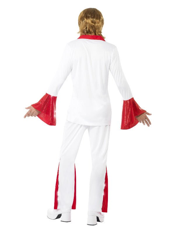 Super Trooper Male Costume, White &amp; Red - Adult Weekender