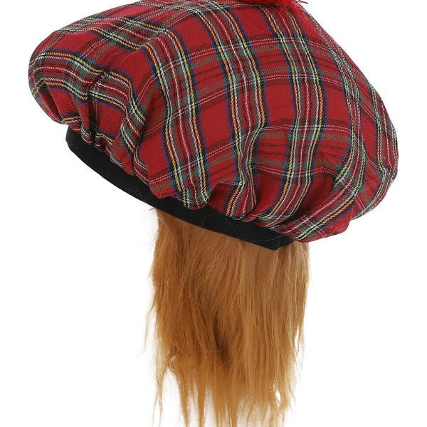 Tam - O - Shanter Tartan Hat, Red - Adult Weekender