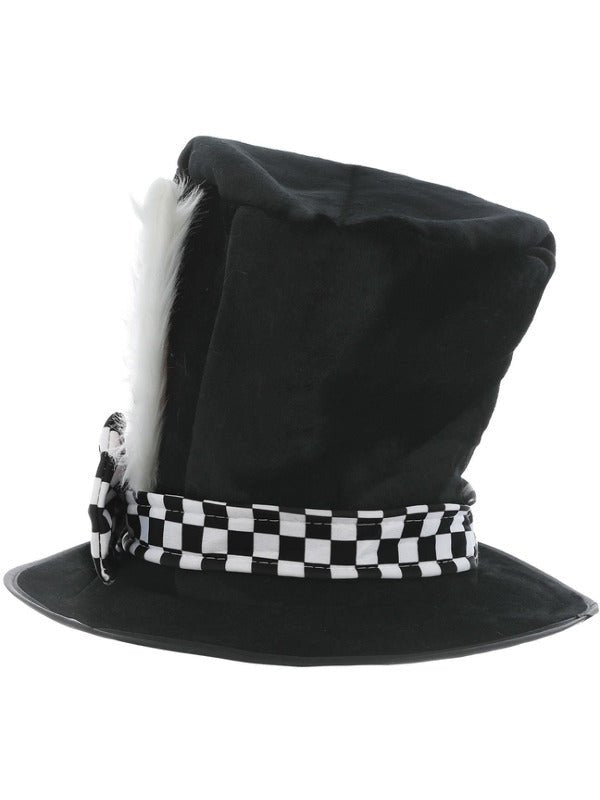 Tea Party March Hare Top Hat, Black &amp; White - Adult Weekender