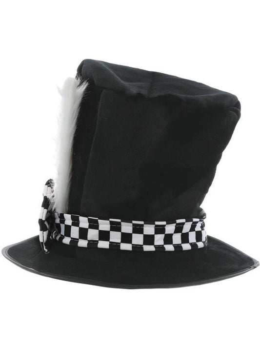 Tea Party March Hare Top Hat, Black &amp; White - Adult Weekender