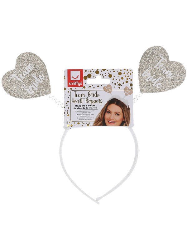 Team Bride Heart Boppers, White - Adult Weekender