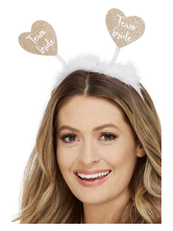 Team Bride Heart Boppers, White - Adult Weekender