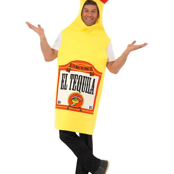 Tequila Bottle Costume, Yellow - Adult Weekender