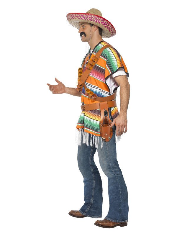 Tequila Shooter Guy Costume, Orange &amp; Green - Adult Weekender
