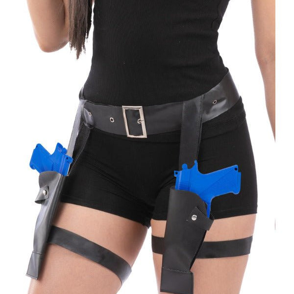 Thigh Holster Belt & X2 Guns - Adult Weekender