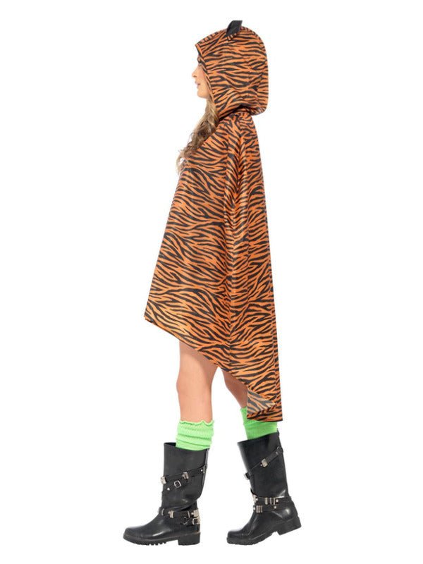 Tiger Party Poncho, Tiger Print - Adult Weekender
