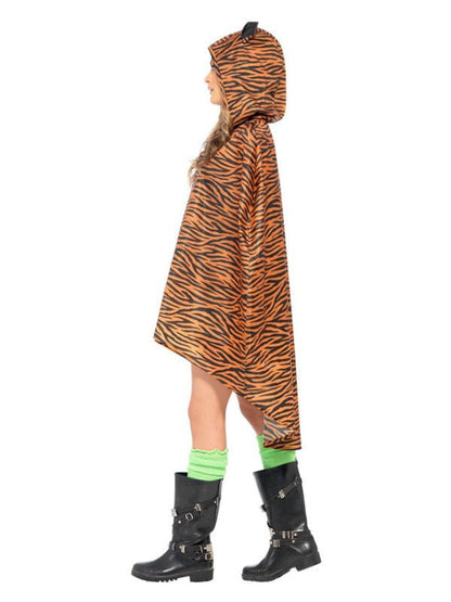 Tiger Party Poncho, Tiger Print - Adult Weekender