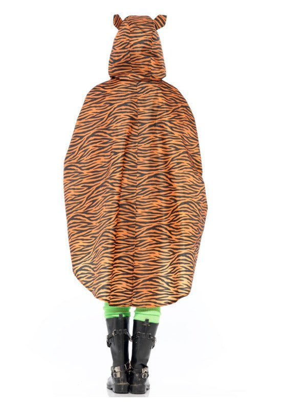 Tiger Party Poncho, Tiger Print - Adult Weekender