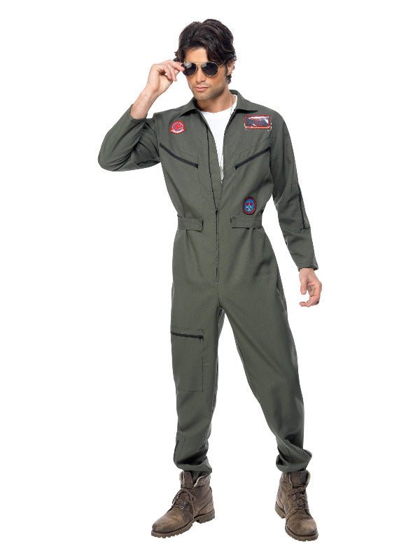 Top Gun Costume, Green - Adult Weekender
