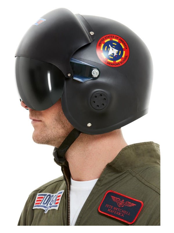 Top Gun Deluxe Helmet, Black - Adult Weekender