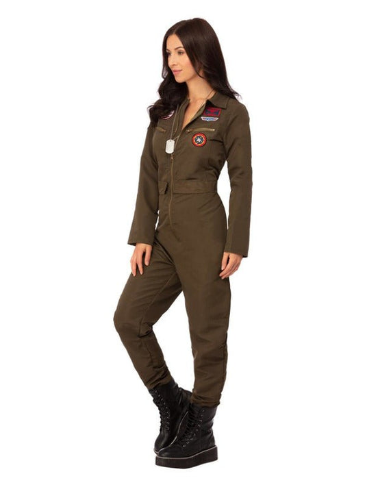Top Gun Ladies Costume, Khaki - Adult Weekender