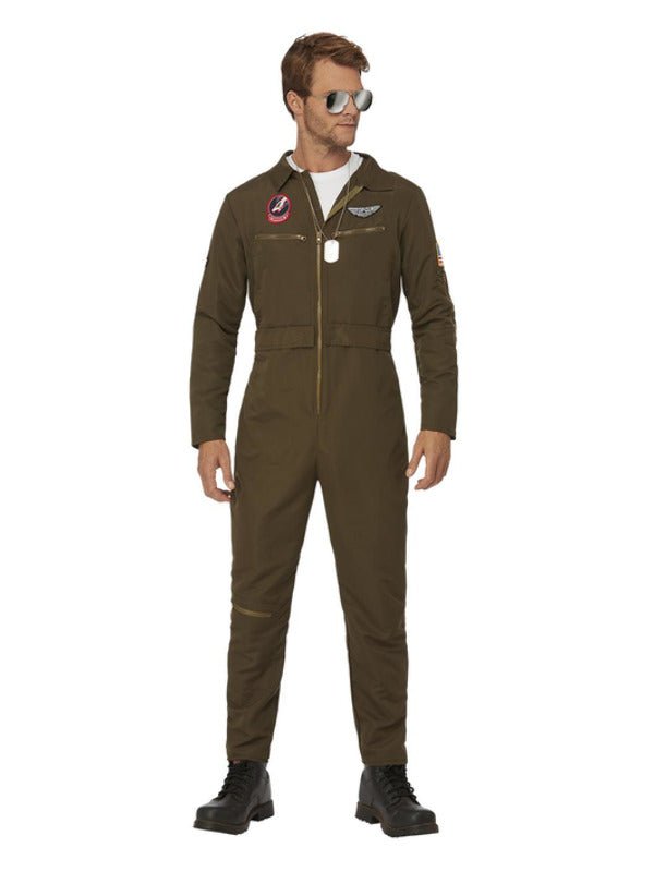 Top Gun Maverick Men's Aviator Costume, Green - Adult Weekender