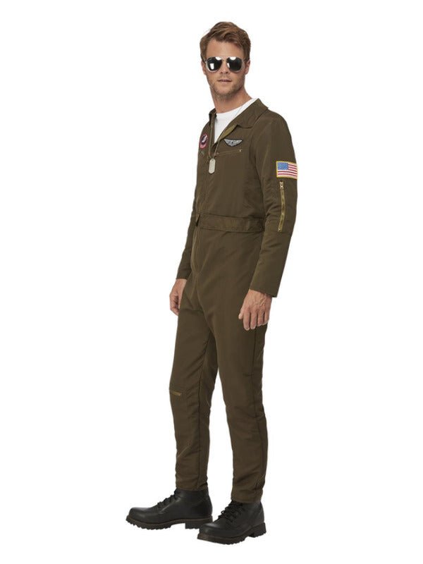 Top Gun Maverick Men's Aviator Costume, Green - Adult Weekender