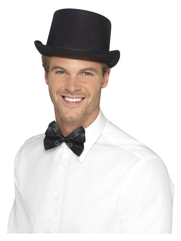 Top Hat, Satin Look, Black - Adult Weekender