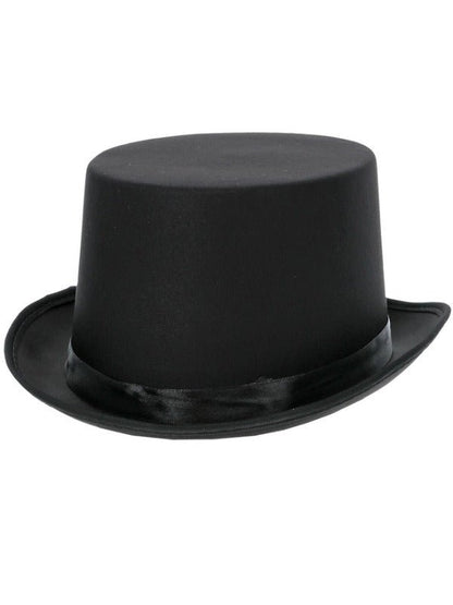 Top Hat, Satin Look, Black - Adult Weekender