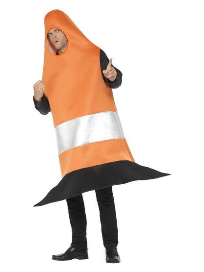 Traffic Cone Costume, Orange - Adult Weekender