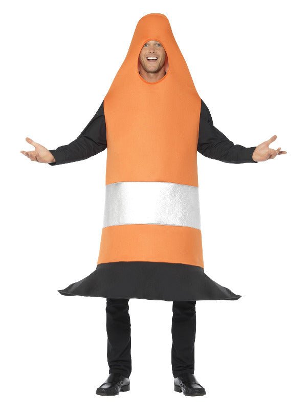 Traffic Cone Costume, Orange - Adult Weekender
