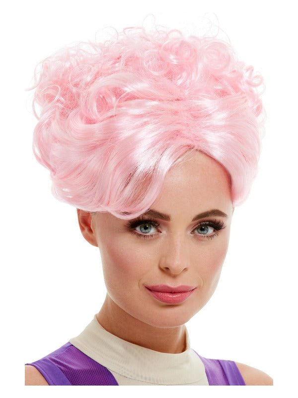 Trapeze Artist Wig, Pink - Adult Weekender