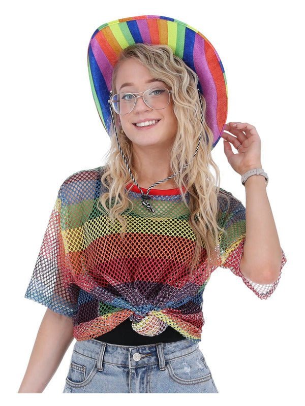 Unisex Rainbow Mesh Top - Adult Weekender