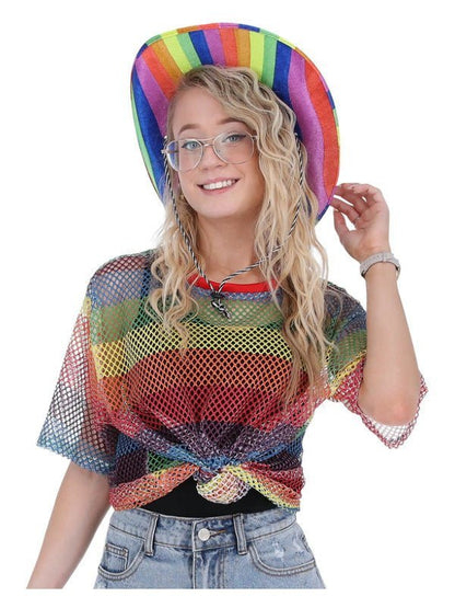 Unisex Rainbow Mesh Top - Adult Weekender